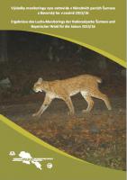 Výsledky monitoringu rysa ostrovida v Národních parcích Šumava a Bavorský les v sezóně 2015/16