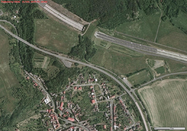 ortofoto okolí ekoduktu u Dolního Újezdu ortofoto okolí ekoduktu u Dolního Újezdu