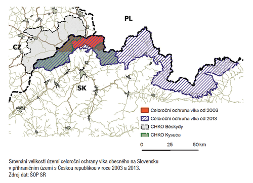 oblasti s celoroční ochranou vlka na česko-slovensko-polském pohraničí oblasti s celoroční ochranou vlka na česko-slovensko-polském pohraničí