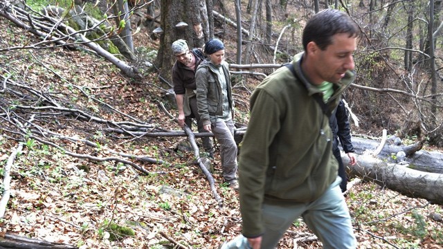 Michal Bojda provádí exkurzi (foto: M. Kutal)