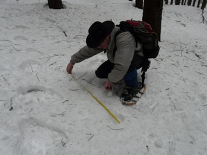 měření stopní dráhy rysa