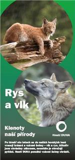 Brožura Rys a vlk chrání naše lesy
