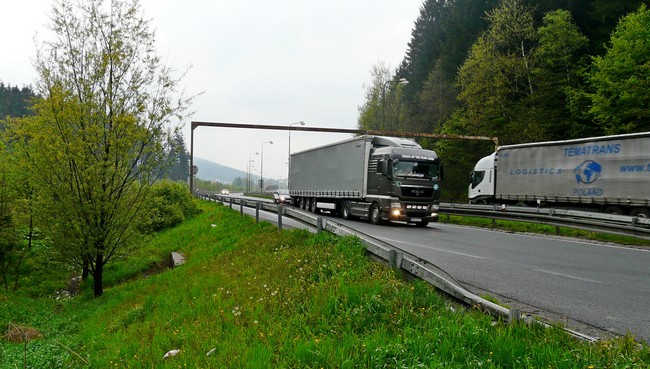 koridor u státní hranice, pohled směr ČR; foto: L. Machalová