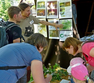 šelmí infostánek v Rožnově v červnu