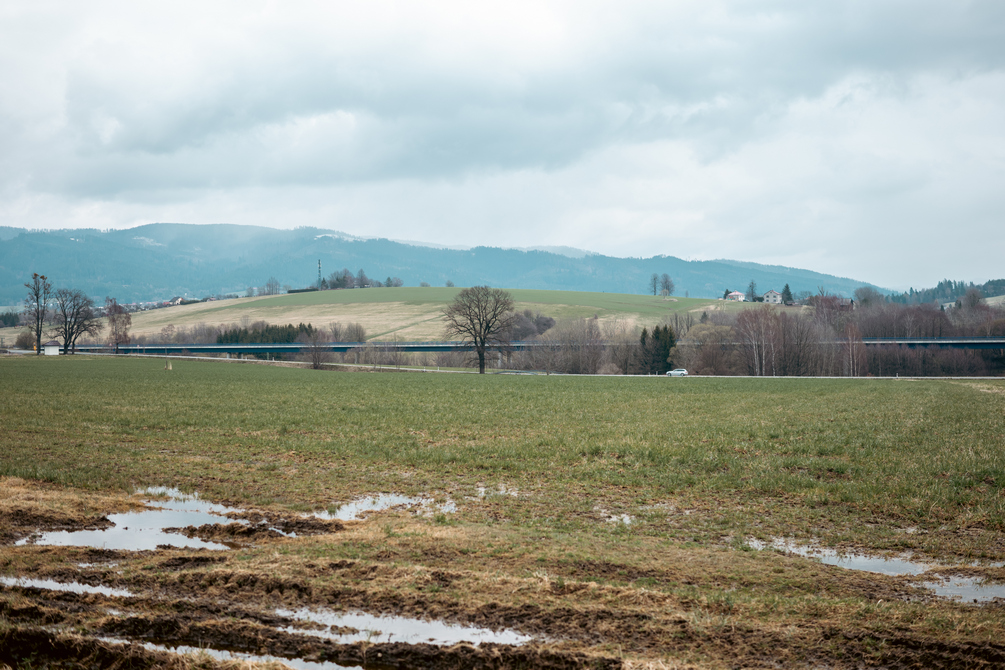 The migration corridor continues under the road bridge and connects the Silesian and Moravian-Silesian Beskids. Source: Friends of the Earth Czech Republic (Hnutí DUHA Olomouc)